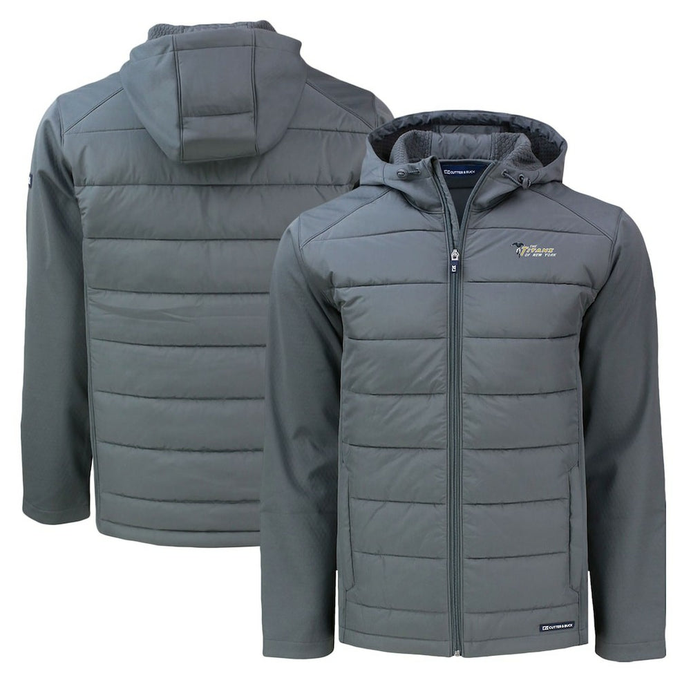 New York Jets Cutter & Buck Throwback Evoke Hybrid Eco Softshell Recycled Full-Zip Hoodie Jacket | NFL On sale