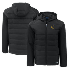 Pittsburgh Steelers Cutter & Buck Throwback Evoke Hybrid Eco Softshell Recycled Full-Zip Hoodie Jacket | NFL Outlet
