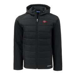 San Francisco 49ers Cutter & Buck Throwback Evoke Hybrid Eco Softshell Recycled Full-Zip Hoodie Jacket | NFL Discount