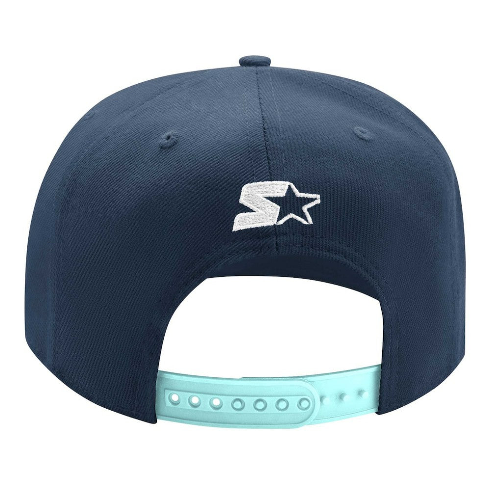 Seattle Kraken Starter Arch Logo Two-Tone Snapback Hat -  NHL Hats