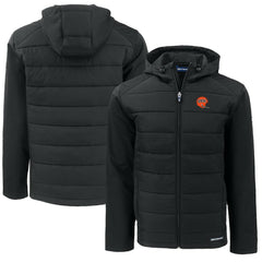 Cincinnati Bengals Cutter & Buck Throwback Big & Tall Evoke Hybrid Eco Softshell Recycled Full-Zip Jacket | NFL New
