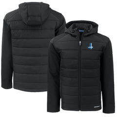 Detroit Lions Cutter & Buck Throwback Big & Tall Evoke Hybrid Eco Softshell Recycled Full-Zip Jacket | NFL Hot