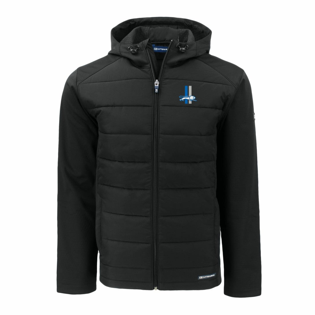 Detroit Lions Cutter & Buck Throwback Big & Tall Evoke Hybrid Eco Softshell Recycled Full-Zip Jacket | NFL Hot
