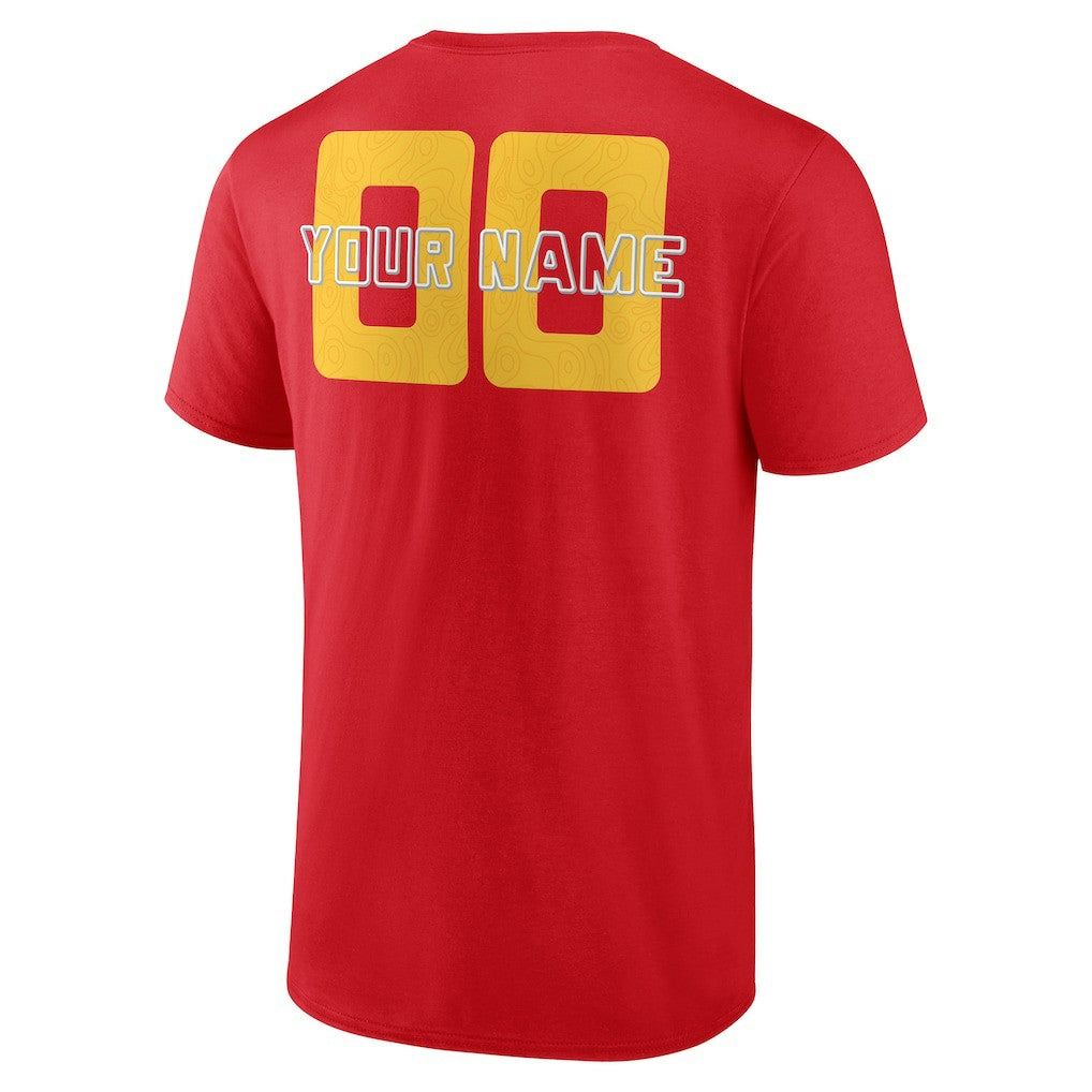 Red Atlanta Hawks Stellar Personalized Name & Number T-Shirt | NBA