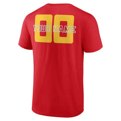 Red Atlanta Hawks Stellar Personalized Name & Number T-Shirt | NBA