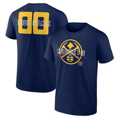 Navy Denver Nuggets Stellar Personalized Name & Number T-Shirt sale | NBA