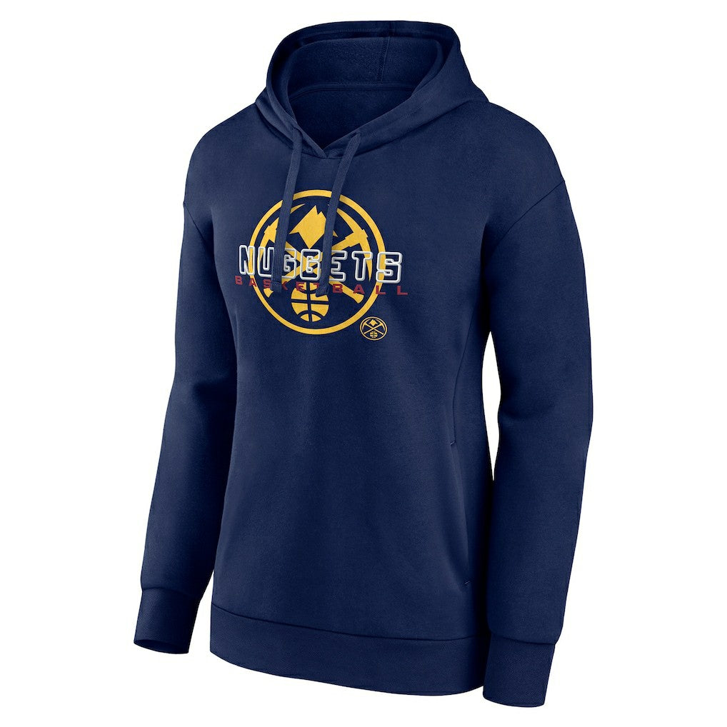 Navy Denver Nuggets Women's Stellar Personalized Name & Number Pullover Hoodie sale | NBA