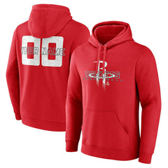 Red Houston Rockets Stellar Personalized Name & Number Pullover Hoodie | NBA
