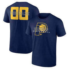 Navy Indiana Pacers Stellar Personalized Name & Number T-Shirt | NBA