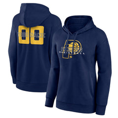 Navy Indiana Pacers Women's Stellar Personalized Name & Number Pullover Hoodie | NBA