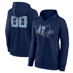Navy Memphis Grizzlies Women's Stellar Personalized Name & Number Pullover Hoodie | NBA