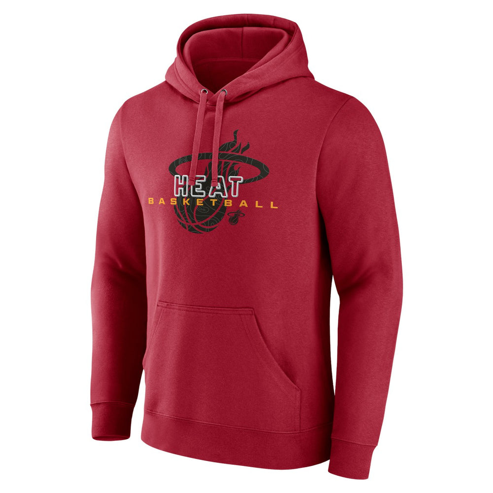 Red Miami Heat Stellar Personalized Name & Number Pullover Hoodie | NBA