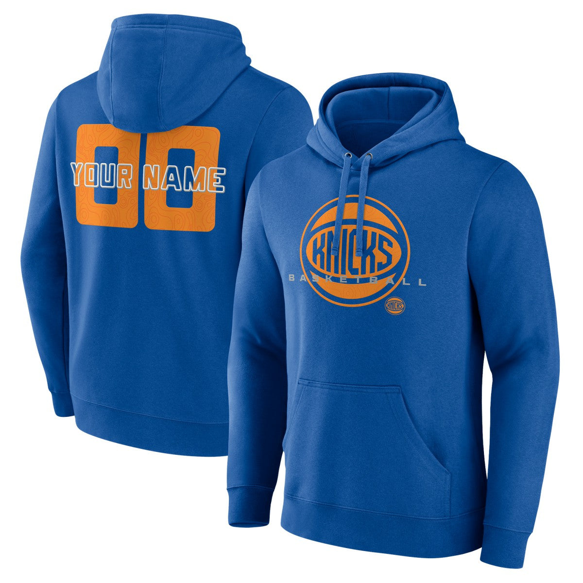 Blue New York Knicks Stellar Personalized Name & Number Pullover Hoodie | NBA