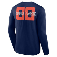 Navy Oklahoma City Thunder Stellar Personalized Name & Number Long Sleeve T-Shirt | NBA