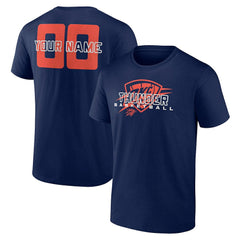 Navy Oklahoma City Thunder Stellar Personalized Name & Number T-Shirt | NBA