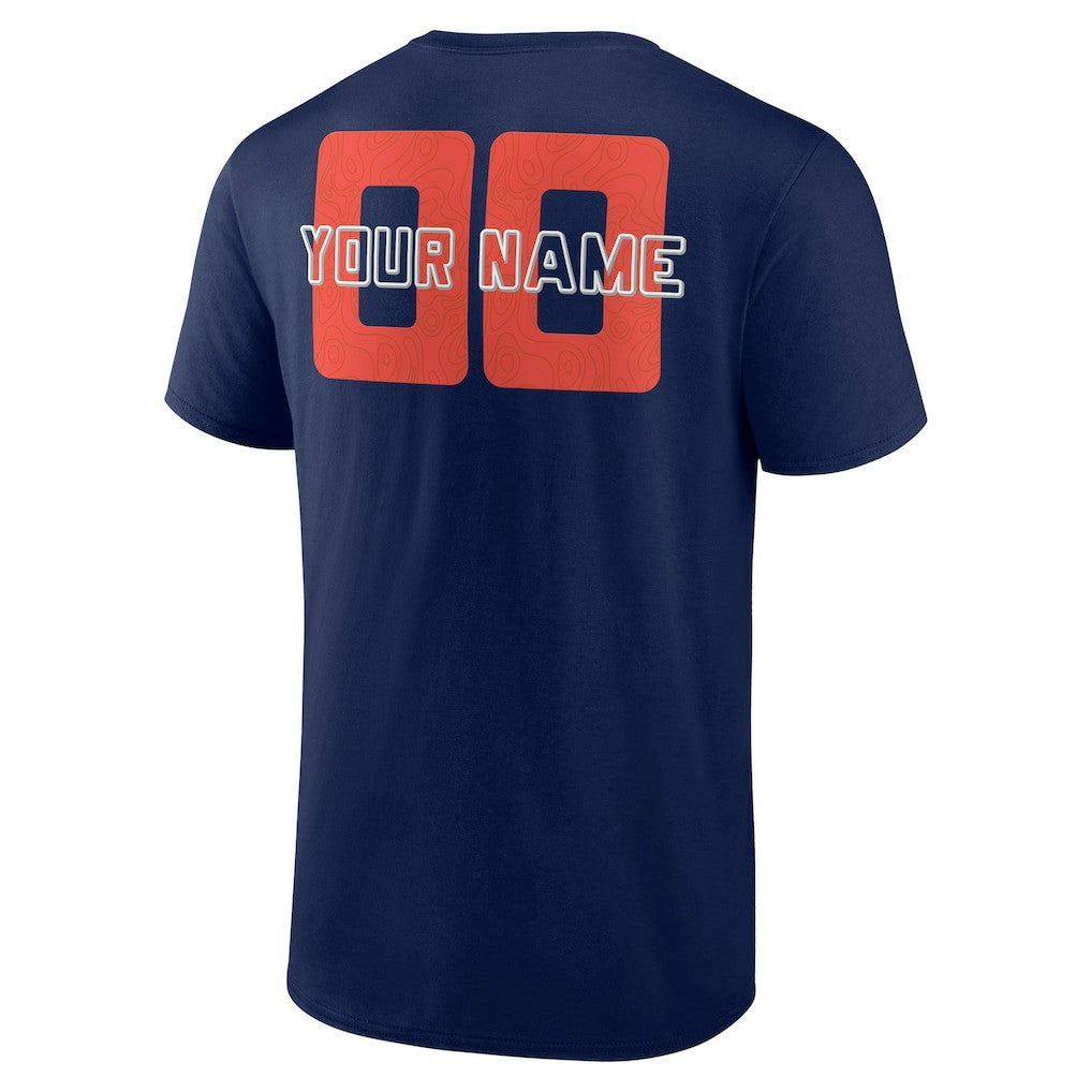 Navy Oklahoma City Thunder Stellar Personalized Name & Number T-Shirt | NBA