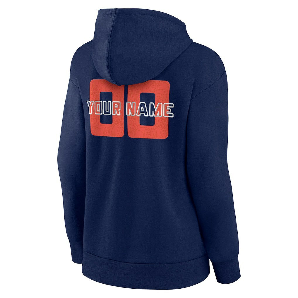 Navy Oklahoma City Thunder Women's Stellar Personalized Name & Number Pullover Hoodie | NBA