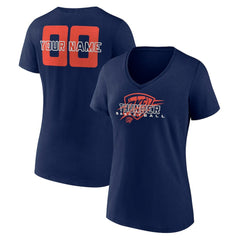 Navy Oklahoma City Thunder Women's Stellar Personalized Name & Number V-Neck T-Shirt | NBA