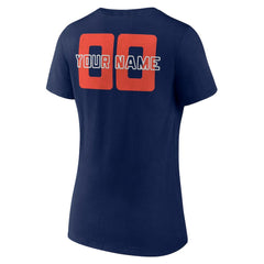 Navy Oklahoma City Thunder Women's Stellar Personalized Name & Number V-Neck T-Shirt | NBA