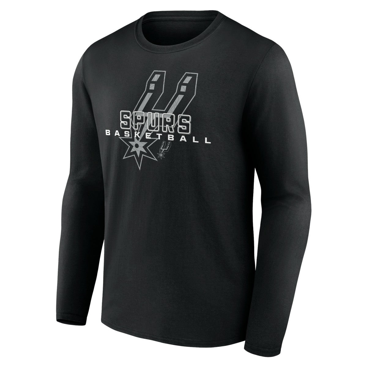 Black San Antonio Spurs Stellar Personalized Name & Number Long Sleeve T-Shirt | NBA