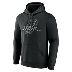 Black San Antonio Spurs Stellar Personalized Name & Number Pullover Hoodie | NBA