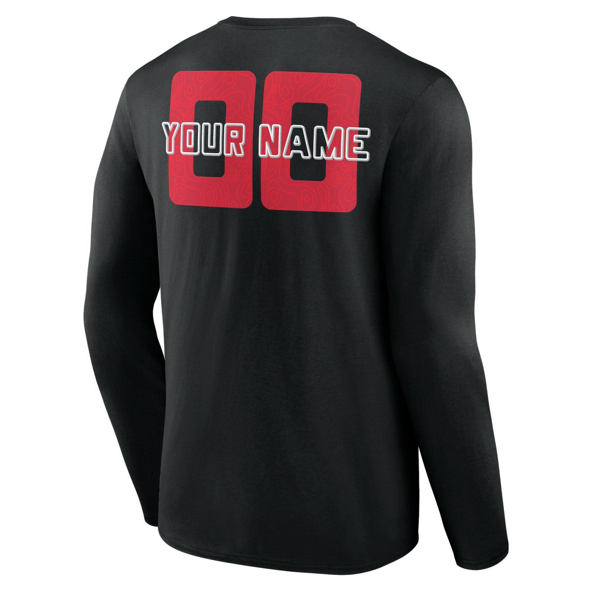 Black Toronto Raptors Stellar Personalized Name & Number Long Sleeve T-Shirt | NBA