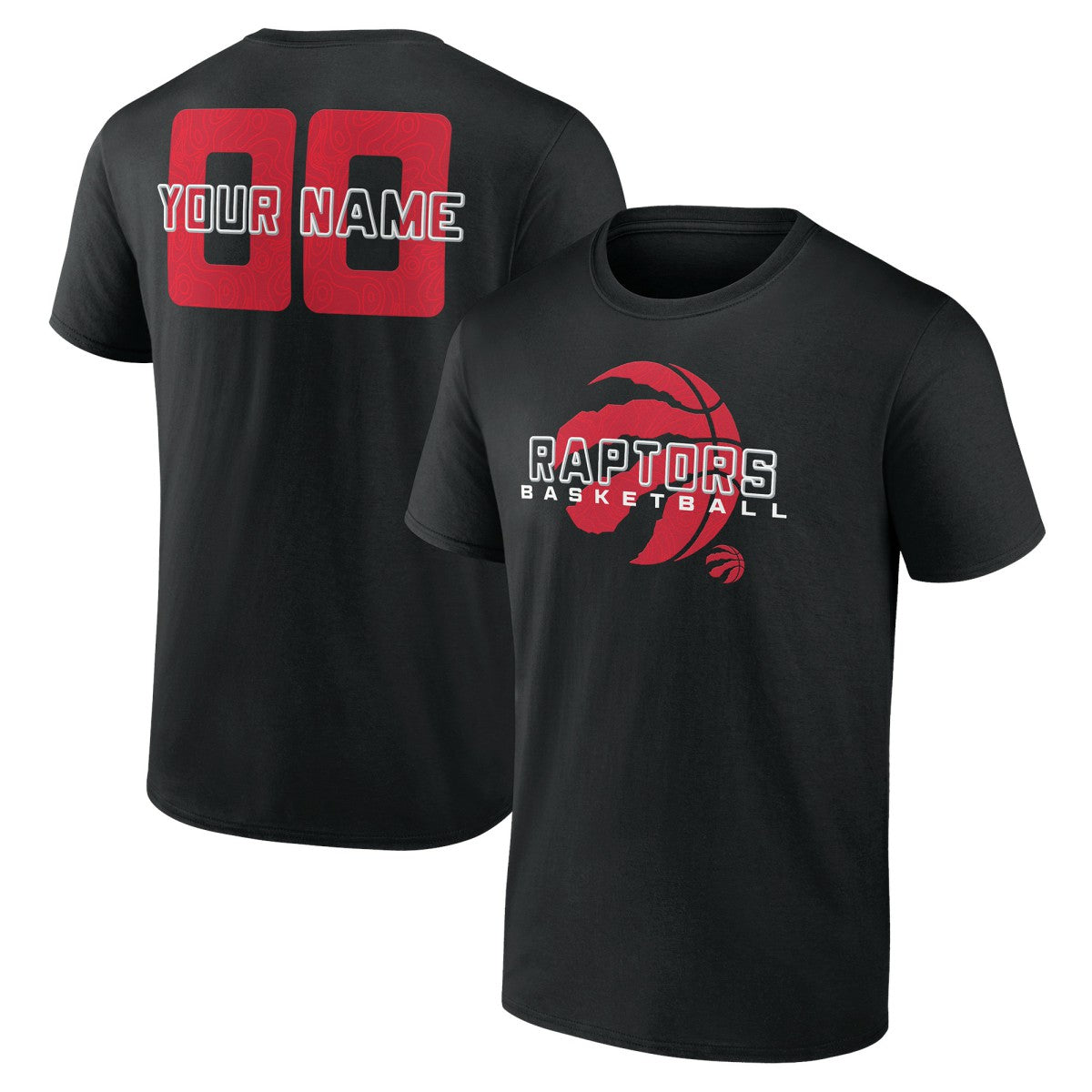 Black Toronto Raptors Stellar Personalized Name & Number T-Shirt | NBA
