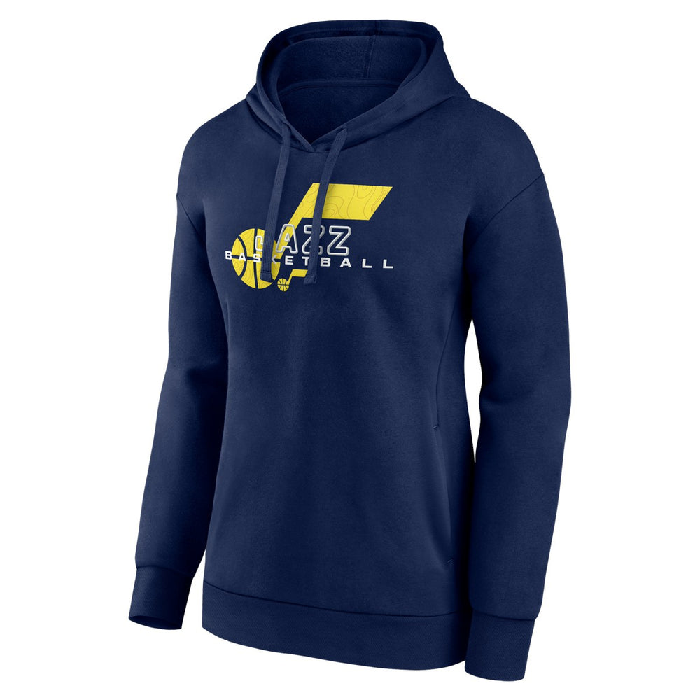 Navy Utah Jazz Women's Stellar Personalized Name & Number Pullover Hoodie | NBA