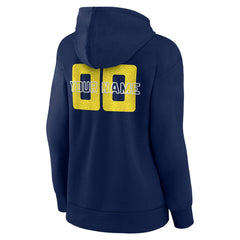 Navy Utah Jazz Women's Stellar Personalized Name & Number Pullover Hoodie | NBA