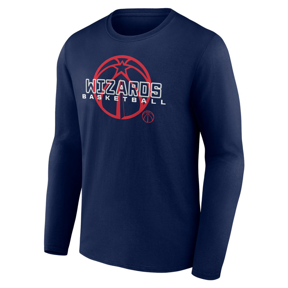 Navy Washington Wizards Stellar Personalized Name & Number Long Sleeve T-Shirt | NBA
