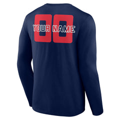 Navy Washington Wizards Stellar Personalized Name & Number Long Sleeve T-Shirt | NBA