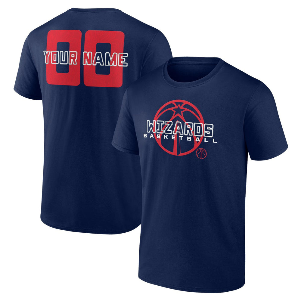 Navy Washington Wizards Stellar Personalized Name & Number T-Shirt | NBA