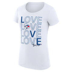 Toronto Blue Jays G-III 4Her by Carl Banks Women's Super-Slim Fit Lightweight Love Graphic Team T-Shirt - MLB T-shirts