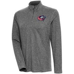 Columbus Blue Jackets Antigua Women's Confront Quarter-Zip Pullover Top -  NHL Pullover