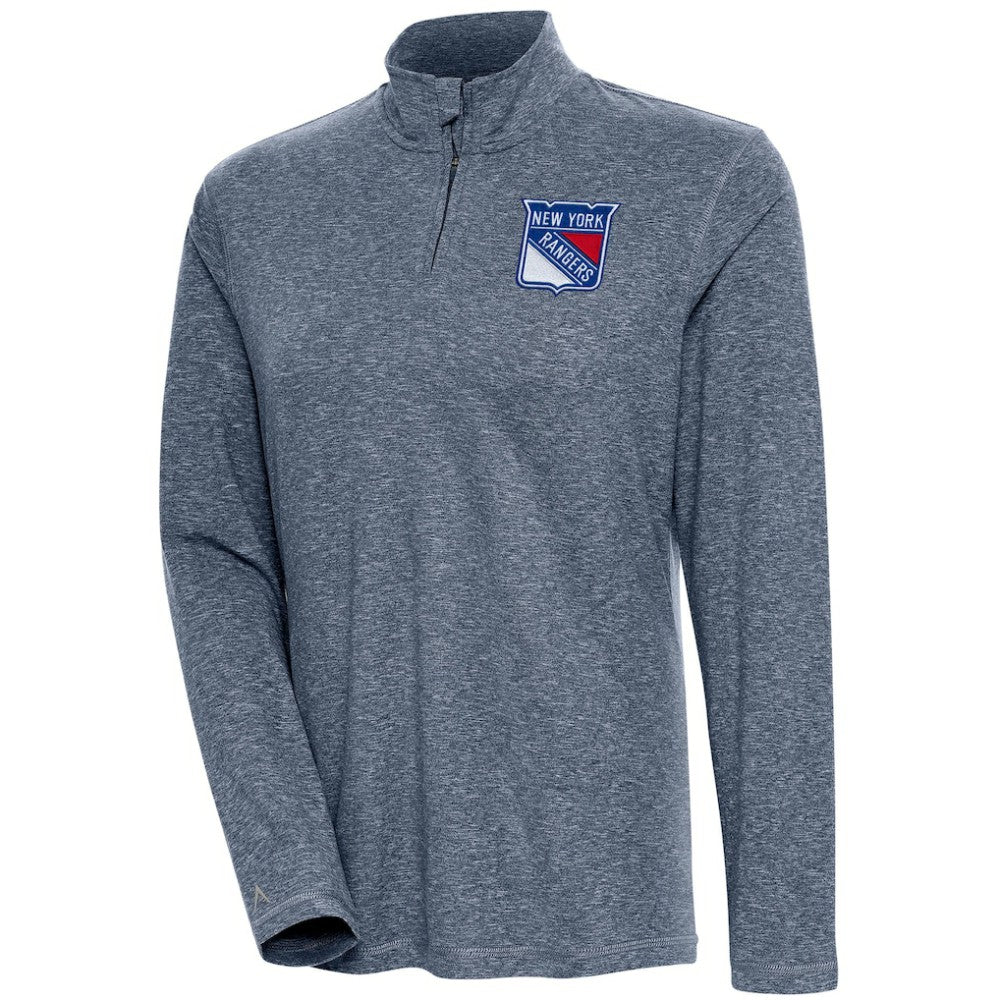New York Rangers Antigua Women's Confront Quarter-Zip Pullover Top -  NHL Pullover