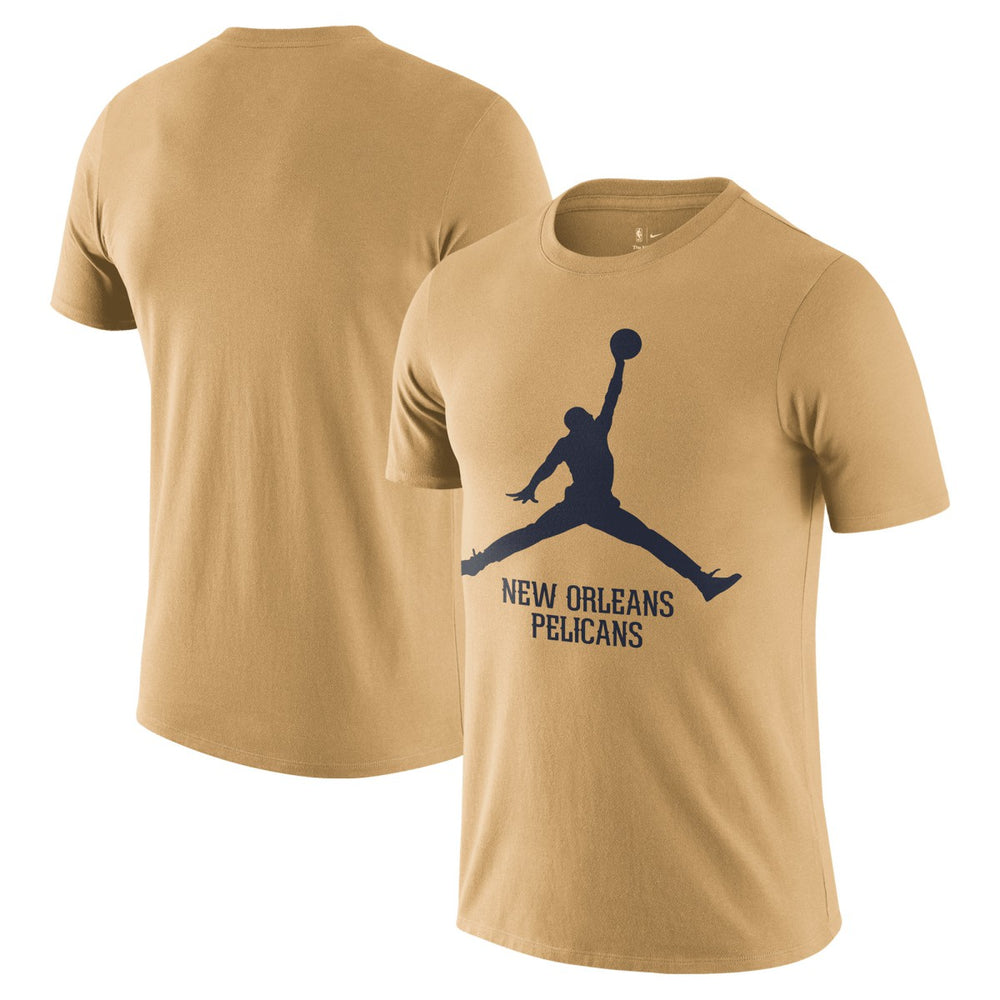 Gold New Orleans Pelicans Essential Jumpman T-Shirt | NBA