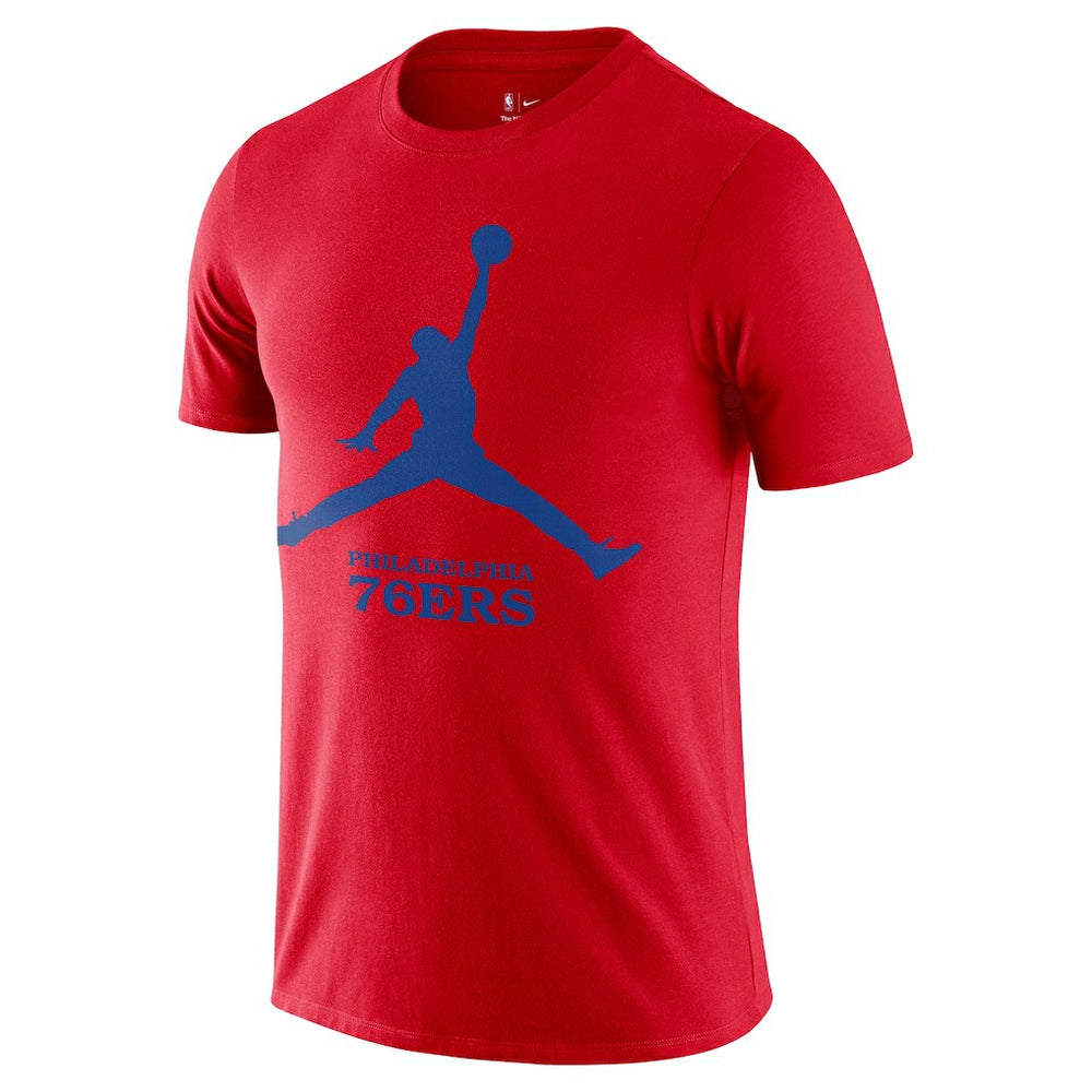 Red Philadelphia 76ers Essential Jumpman T-Shirt | NBA