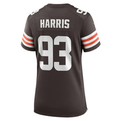 Cleveland Browns Shelby Harris  Women's Team Game Jersey | NFL Hot