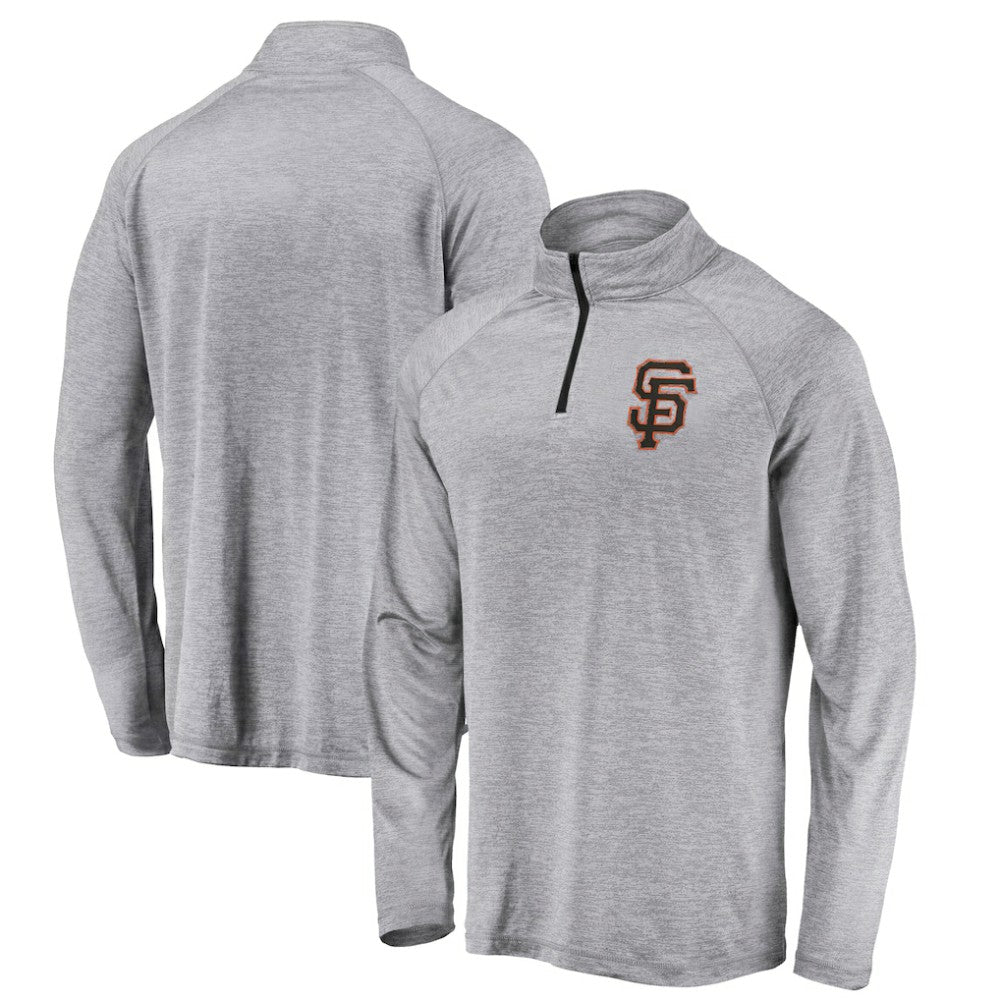 San Francisco Giants Profile Big & Tall Raglan Quarter-Zip Top - MLB Tops