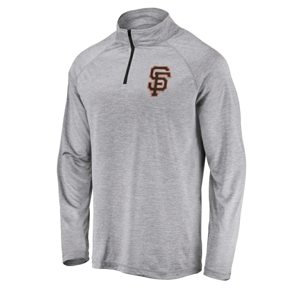San Francisco Giants Profile Big & Tall Raglan Quarter-Zip Top - MLB Tops