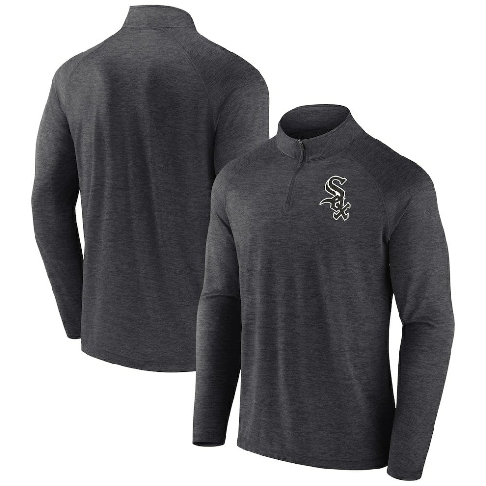 Chicago White Sox Profile Big & Tall Raglan Quarter-Zip Top - MLB Tops