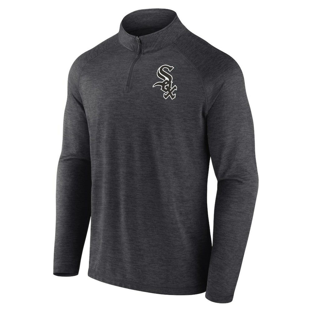 Chicago White Sox Profile Big & Tall Raglan Quarter-Zip Top - MLB Tops