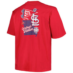 St. Louis Cardinals Profile Big & Tall Split Zone T-Shirt - MLB T-shirts