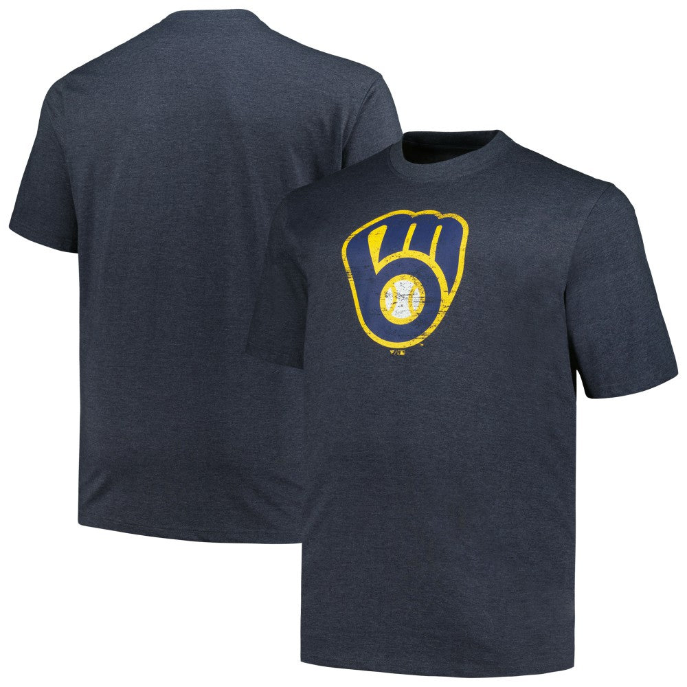 Milwaukee Brewers Profile Big & Tall Weathered Logo T-Shirt - MLB T-shirts