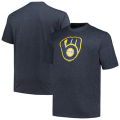 Milwaukee Brewers Profile Big & Tall Weathered Logo T-Shirt - MLB T-shirts