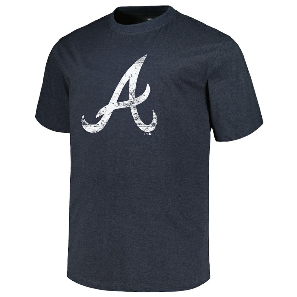 Atlanta Braves Profile Big & Tall Weathered Logo T-Shirt - MLB T-shirts
