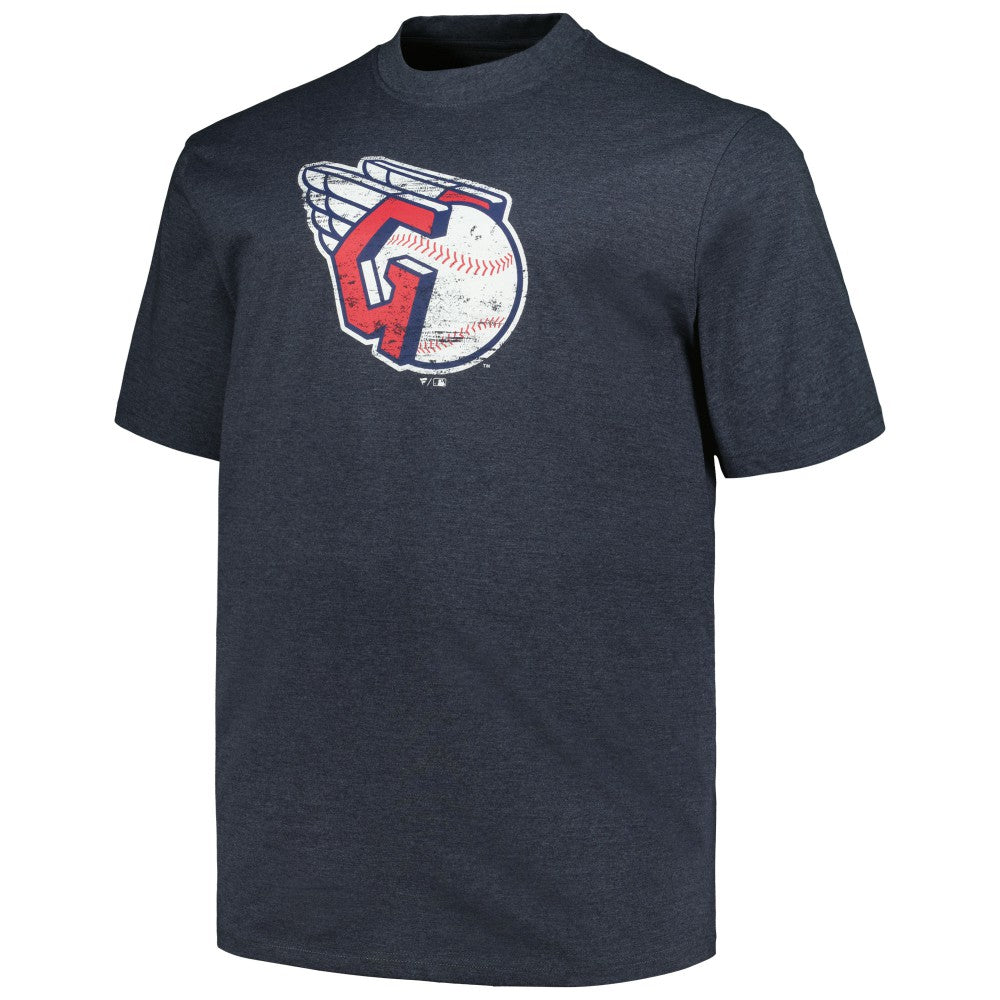 Cleveland Guardians Profile Big & Tall Weathered Logo T-Shirt - MLB T-shirts