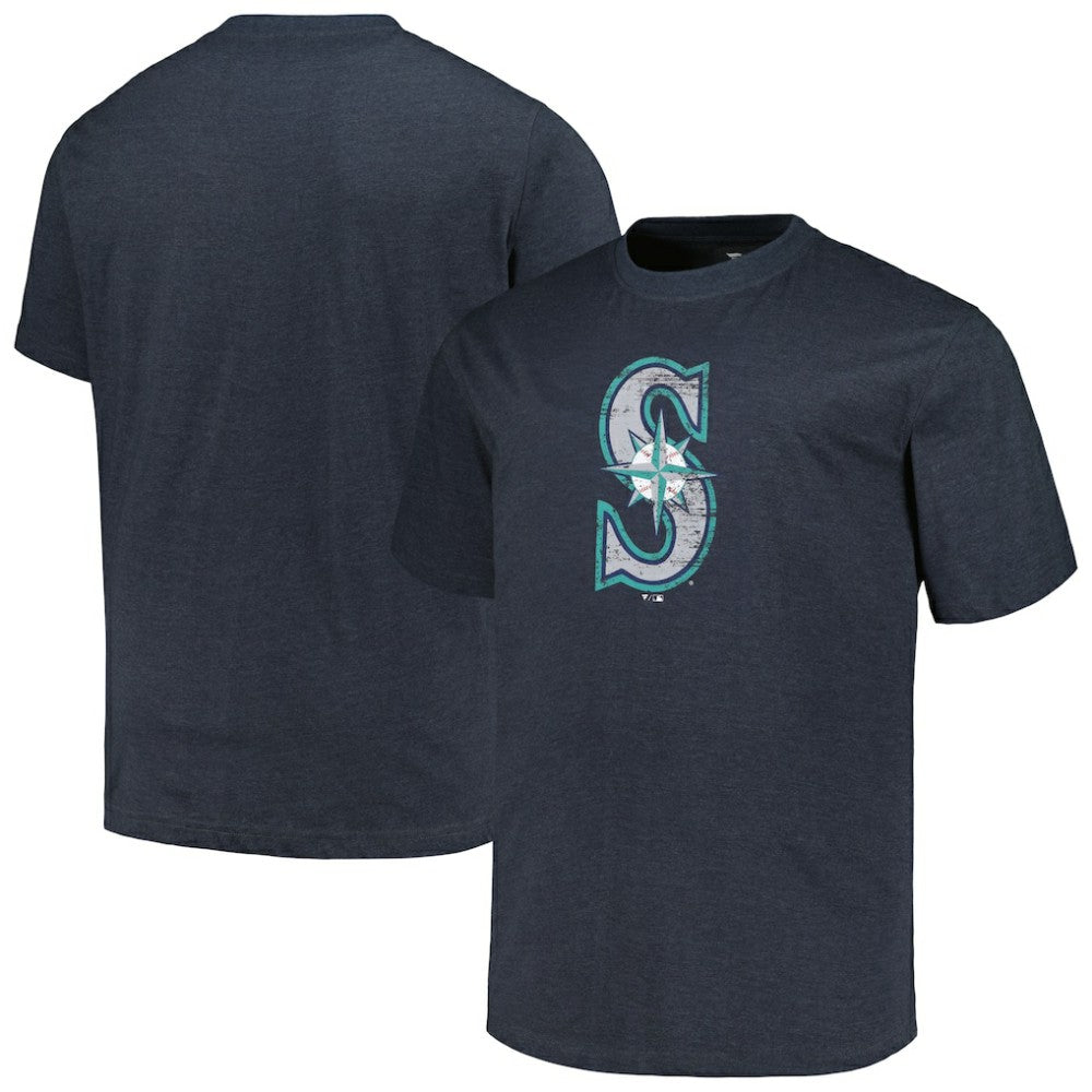 Seattle Mariners Profile Big & Tall Weathered Logo T-Shirt - MLB T-shirts