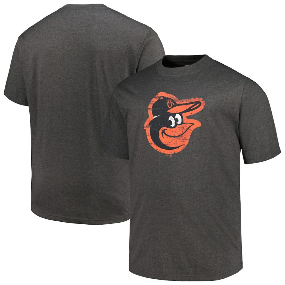 Baltimore Orioles Profile Big & Tall Weathered Logo T-Shirt - MLB T-shirts