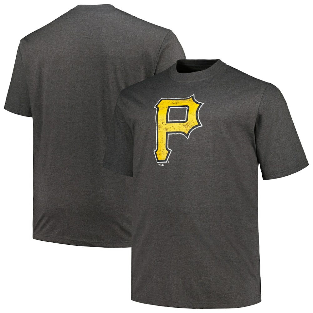 Pittsburgh Pirates Profile Big & Tall Weathered Logo T-Shirt - MLB T-shirts